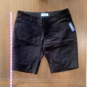 Old Navy black cotton shorts